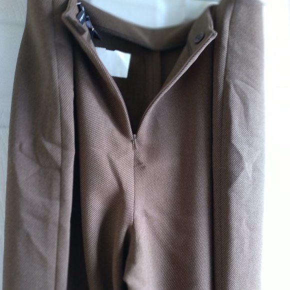 YANSI FUGEL Trousers Pants16 US / 46 EUR New w/tag $210 Coffee Brown Poly Rayon - Picture 4 of 12